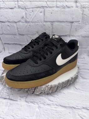 Nike Court Vision LO Men's Size 12.5 Black Gum Skateboard Shoes Sneakers